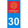 Adhesifs & Stickers 2 autocollants Region Departement 30 Languedoc Roussillon