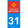 Adhesifs & Stickers 2 autocollants Region Departement 31