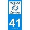 Adhesifs & Stickers 2 autocollants Region Departement 41