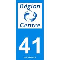 Adhesifs & Stickers 2 autocollants Region Departement 41 Adhesifs & Stickers 2 autocollants Region Departement 41