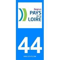 Adhesifs & Stickers 2 autocollants Region Departement 44 Adhesifs & Stickers 2 autocollants Region Departement 44