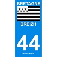 Adhesifs & Stickers 2 autocollants Region Departement 44 version 2 Adhesifs & Stickers 2 autocollants Region Departement 44 version 2