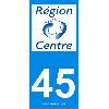 Adhesifs & Stickers 2 autocollants Region Departement 45