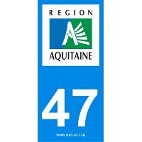 Adhesifs & Stickers 2 autocollants Region Departement 47 Adhesifs & Stickers 2 autocollants Region Departement 47