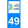 Adhesifs & Stickers 2 autocollants Region Departement 49
