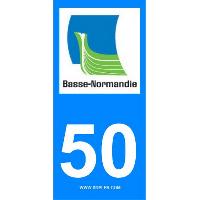 Adhesifs & Stickers 2 autocollants Region Departement 50 Adhesifs & Stickers 2 autocollants Region Departement 50