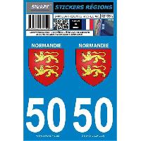 Adhesifs & Stickers 2 autocollants Region Departement 50 -nouvelle version- Adhesifs & Stickers 2 autocollants Region Departement 50 -nouvelle version-