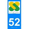 Adhesifs & Stickers 2 autocollants Region Departement 52