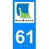 Adhesifs & Stickers 2 autocollants Region Departement 61