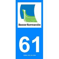 Adhesifs & Stickers 2 autocollants Region Departement 61 Adhesifs & Stickers 2 autocollants Region Departement 61