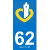 Adhesifs & Stickers 2 autocollants Region Departement 62