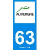 Adhesifs & Stickers 2 autocollants Region Departement 63