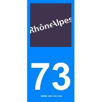Adhesifs & Stickers 2 autocollants Region Departement 73 Adhesifs & Stickers 2 autocollants Region Departement 73