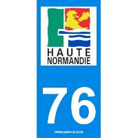 Adhesifs & Stickers 2 autocollants Region Departement 76 Adhesifs & Stickers 2 autocollants Region Departement 76