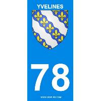 Adhesifs & Stickers 2 autocollants Region Departement 78 version 2 Adhesifs & Stickers 2 autocollants Region Departement 78 version 2