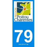 Adhesifs & Stickers 2 autocollants Region Departement 79 Adhesifs & Stickers 2 autocollants Region Departement 79