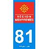 Adhesifs & Stickers 2 autocollants Region Departement 81