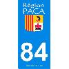 Adhesifs & Stickers 2 autocollants Region Departement 84