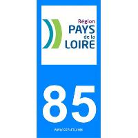 Adhesifs & Stickers 2 autocollants Region Departement 85 Adhesifs & Stickers 2 autocollants Region Departement 85