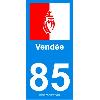 Adhesifs & Stickers 2 autocollants Region Departement 85 version 2