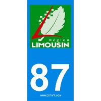 Adhesifs & Stickers 2 autocollants Region Departement 87 Adhesifs & Stickers 2 autocollants Region Departement 87