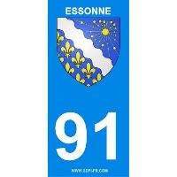 Adhesifs & Stickers 2 autocollants Region Departement 91 version 2 Adhesifs & Stickers 2 autocollants Region Departement 91 version 2