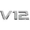 Adhesifs & Stickers 6x Embleme V12 chrome 3D compatible avec camion - 20x9cm