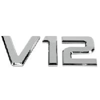 Adhesifs & Stickers 6x Embleme V12 chrome 3D compatible avec camion - 20x9cm Adhesifs & Stickers 6x Embleme V12 chrome 3D compatible avec camion - 20x9cm