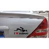 Adhesifs & Stickers Adhesif - I Love Sushi - 12 cm - Noir