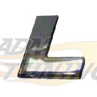 Adhesifs & Stickers Adhesif Sticker 3D Chrome Lettre L - 23x27mm Adhesifs & Stickers Adhesif Sticker 3D Chrome Lettre L - 23x27mm