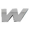 Adhesifs & Stickers Adhesif Sticker 3D Chrome - Lettre W - 23x27mm