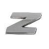 Adhesifs & Stickers Adhesif Sticker 3D Chrome Lettre Z - 23x27mm x10