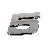Adhesifs & Stickers Adhesif Sticker 3D Chrome Numero 5- 23x27mm