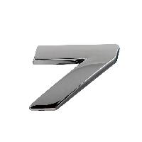 Adhesifs & Stickers Adhesif Sticker 3D Chrome - Numero 7- 23x27mm Adhesifs & Stickers Adhesif Sticker 3D Chrome - Numero 7- 23x27mm
