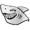 Adhesifs & Stickers Adhesif Sticker 3D - Requin - 6x8cm- Dents de la mer