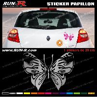 Adhesifs & Stickers Auto 1 sticker PAPILLON TRIBAL 20 cm - DIVERS COLORIS - Run-R