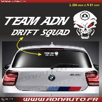 Adhesifs & Stickers Auto 1 sticker TAD20 TEAM ADN DRIFT SQUAD avec Logo 20cm Blanc
