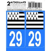 Adhesifs & Stickers Auto 10x Autocollant departement 29 - FINISTERE