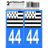 Adhesifs & Stickers Auto 10x Autocollant departement 44 - DRAPEAU BRETON