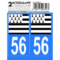 Adhesifs & Stickers Auto 10x Autocollant departement 56 - MORBIHAN