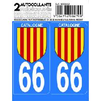 Adhesifs & Stickers Auto 10x Autocollant departement 66 - CATALOGNE