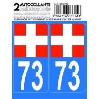 Adhesifs & Stickers Auto 10x Autocollant departement 73 - CROIX DE SAVOIE