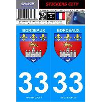 Adhesifs & Stickers Auto 2 autocollants City 33