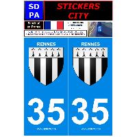 Adhesifs & Stickers Auto 2 autocollants City 35