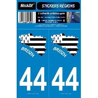 Adhesifs & Stickers Auto 2 Autocollants Departement 44 Carte Bretagne SR44-2