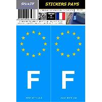 Adhesifs & Stickers Auto 2 autocollants Pays Europe FRANCE