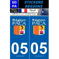 Adhesifs & Stickers Auto 2 autocollants Region Departement 05