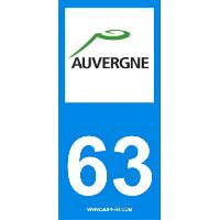 Adhesifs & Stickers Auto 2 autocollants Region Departement 63