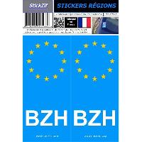 Adhesifs & Stickers Auto 2 autocollants Region Europe BZH