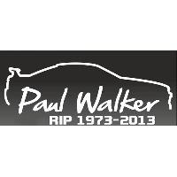 Adhesifs & Stickers Auto 2 Autocollants RIP Paul Walker Blancs 12cm